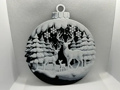 Deer Christmas Bauble