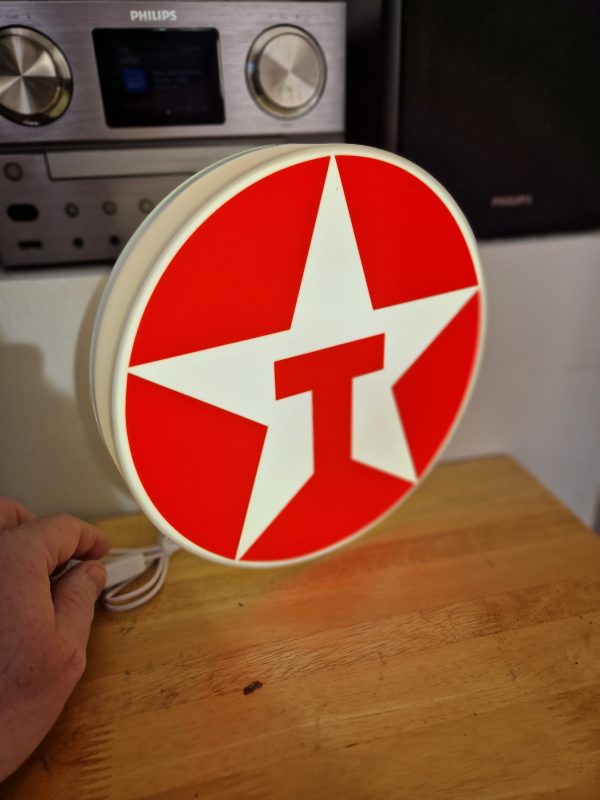 Texaco Oil Light Box