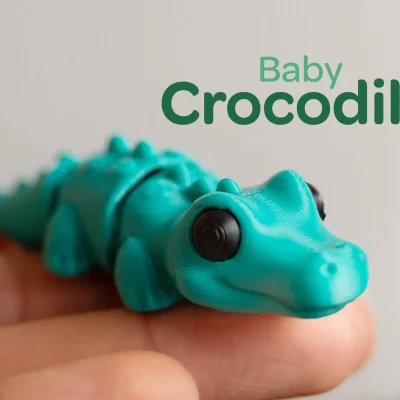 Mini Crocodile Keychain Flexie