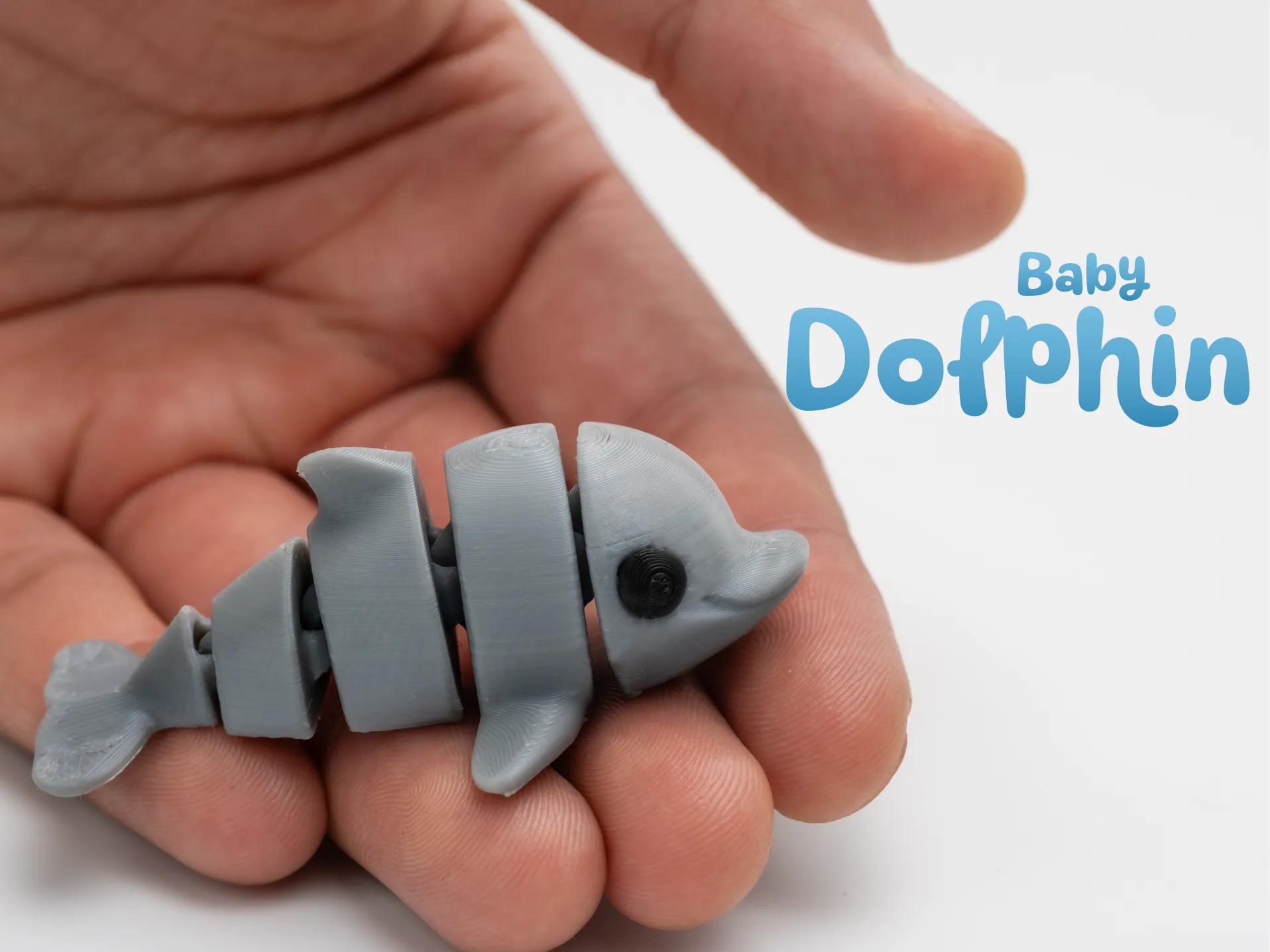 Baby Dolphin Keychain Flexie