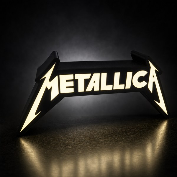 Custom band style LED light box for a music room or home studio