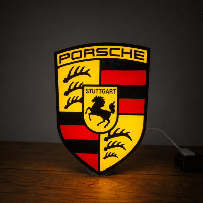 Porsche Logo Light Box