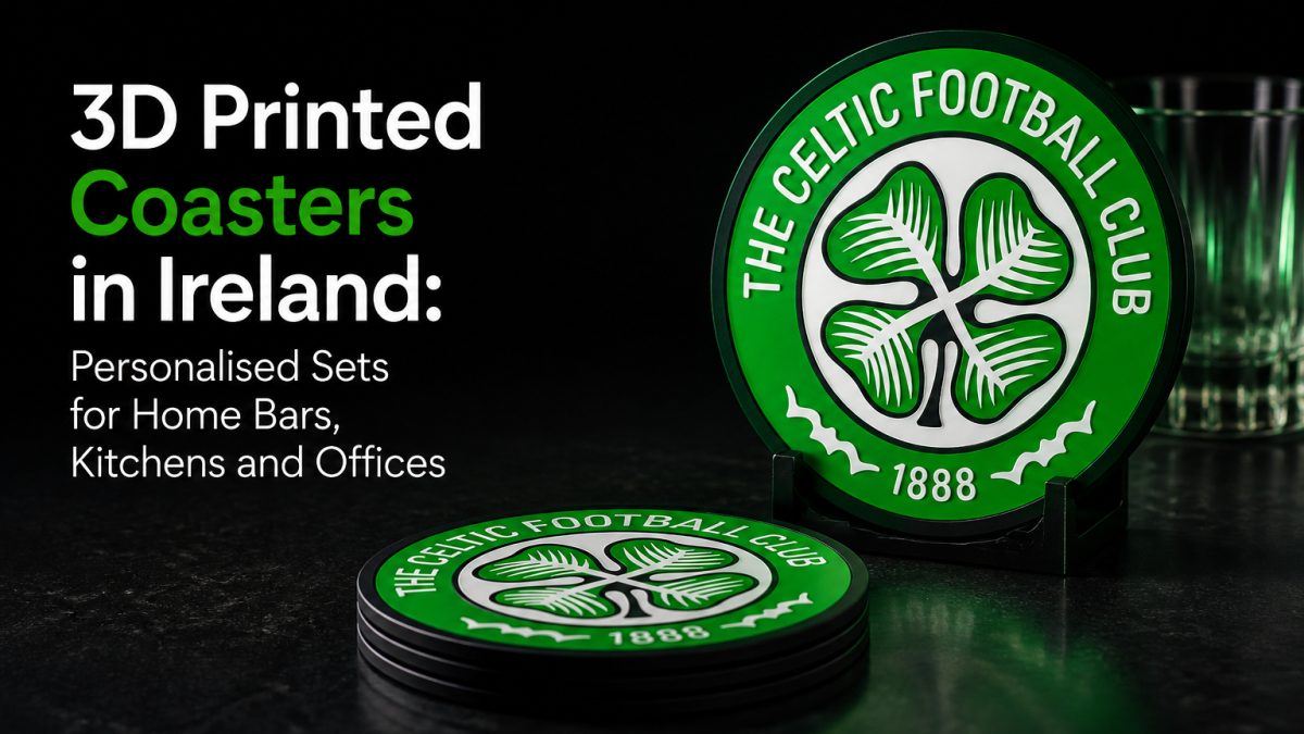 Featured image for 3D Printed Coasters in Ireland: Personalised Sets for Home Bars, Kitchens and Offices — 3DArt.ie