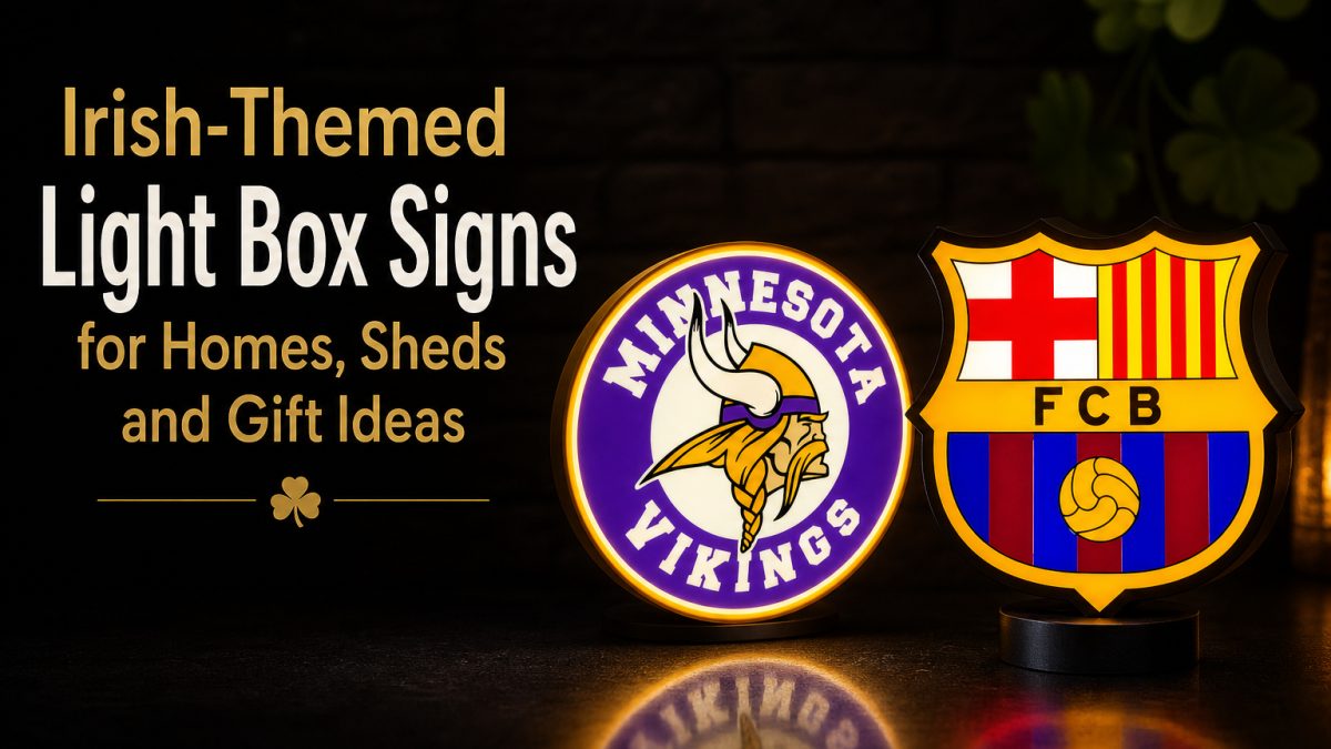 Featured image for Irish-Themed Light Box Signs for Homes, Sheds and Gift Ideas — 3DArt.ie