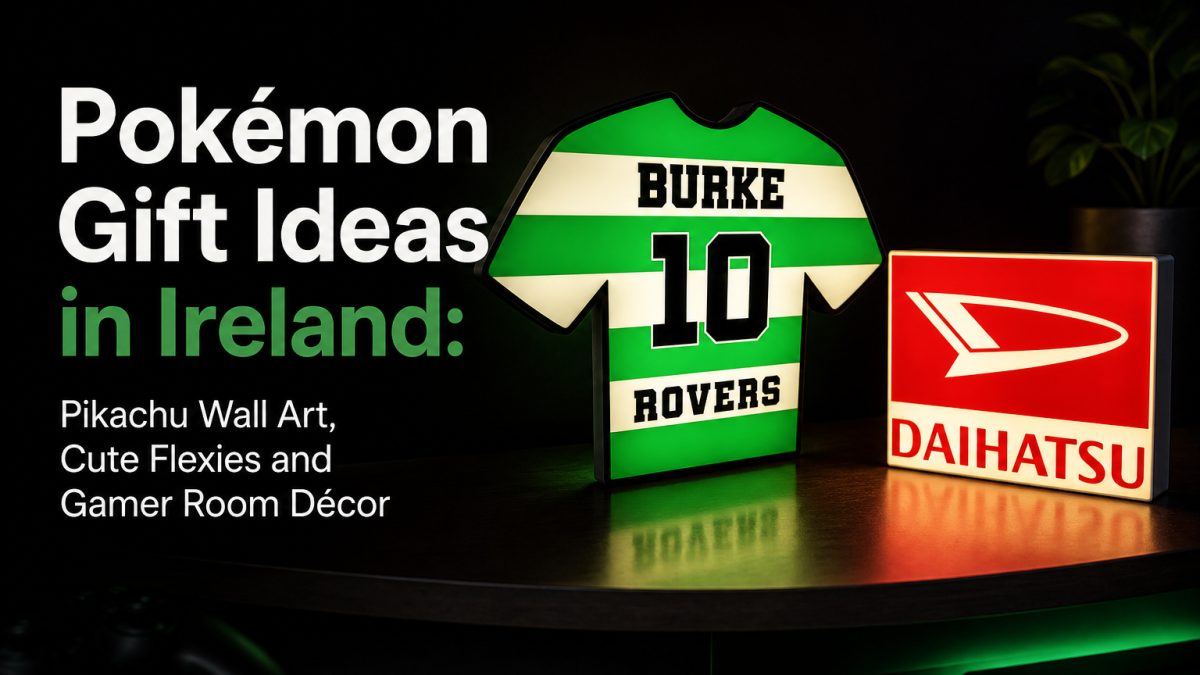 Featured image for Pokémon Gift Ideas in Ireland: Pikachu Wall Art, Cute Flexies and Gamer Room Décor — 3DArt.ie