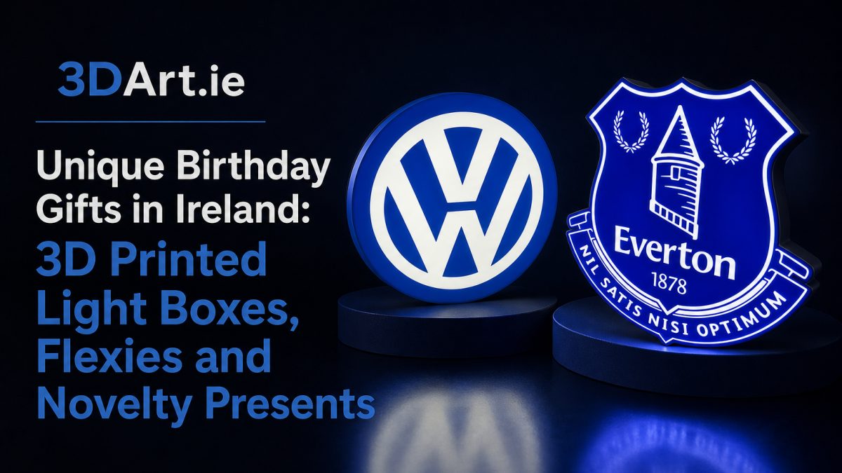 Featured image for Unique Birthday Gifts in Ireland: 3D Printed Light Boxes, Flexies and Novelty Presents — 3DArt.ie